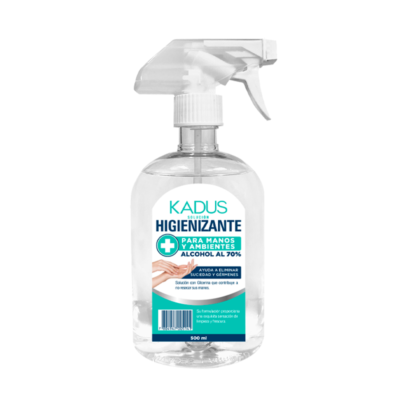 Solucion Higienizante 500 ml con Gatillo Kadus Alcohol 70%